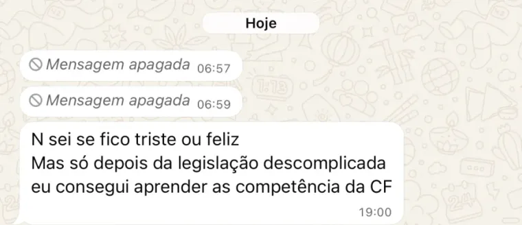 Depoimento de aluno 1