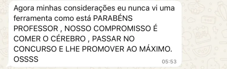 Depoimento de aluno 15