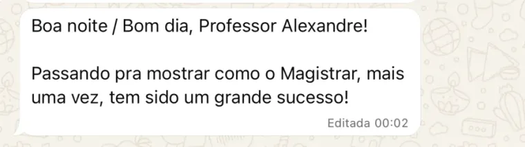 Depoimento de aluno 7